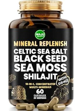 MAJU 18-in-1 Black Seed， Shilajit， Sea Moss， Celtic Sea S