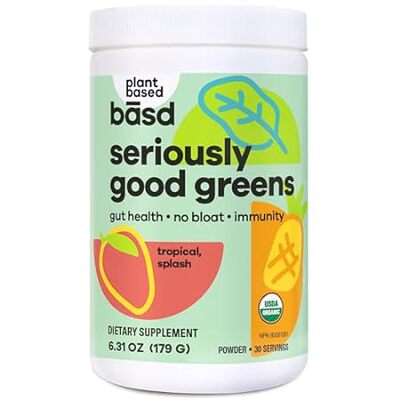 basd Seriously Good Greens Powder， Tropical Paradise | An