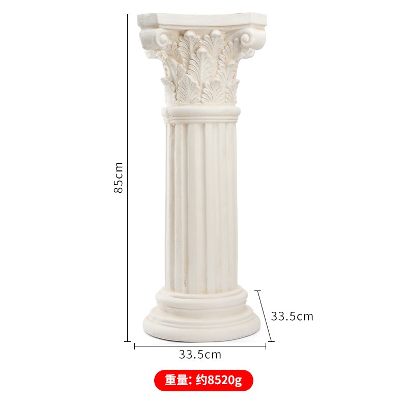 新款罗马柱装饰摆件欧式花园庭院婚庆展示台布Q置道具户外花盆花
