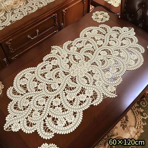 新款桌旗桌布桌垫茶o几盖巾布艺刺绣绣花轻奢北欧美式中式椭圆山