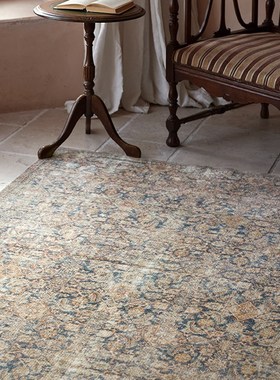 新款复迹Revives霞草u 复中古式地毯客厅卧室床前轻奢机洗毯子淘