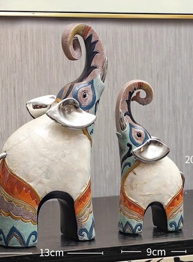 新款德国轻奢高档大m象摆件客厅电视柜酒柜艺术装饰品搬家乔迁新