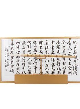 新款现代新中式毛笔架书房摆件样板房创意亚克力R软装简约禅意玄