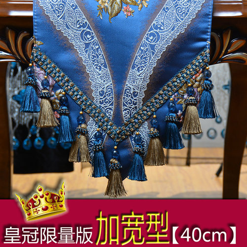 新款桌旗欧式高档奢华现代高端美式餐桌布巾垫套装茶几.旗电视柜