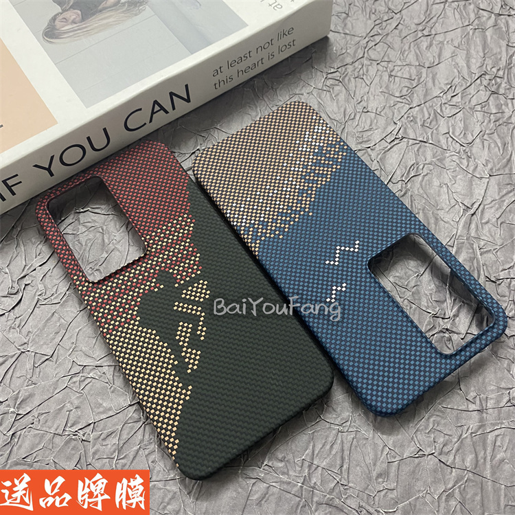 攀登者碧海金沙适用华为荣耀GT手机壳新款凯夫拉3D浮雕保护套HonorGT纤维纹上下不包边大孔半包超薄防摔硬壳