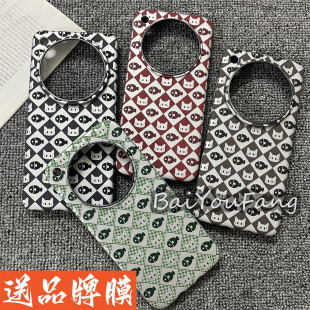 手機殼貓多魚findx8新款 防摔金屬鏡框X8ultra高級感情侶男女用超輕薄硬殼磨砂 Findx8s Magsafe磁吸適用OPPO