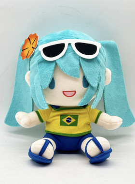 跨境新款 Kagamine Len Rin 初音未来 镜音双子毛绒玩具公仔玩偶