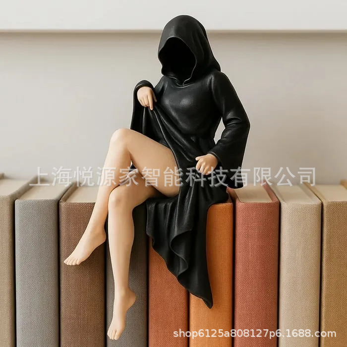 哥特式神秘手办书架装饰摆件