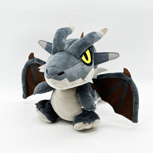 跨境新品Monster Deformed Plush怪物猎人灰色崛起雄火龙毛绒玩偶