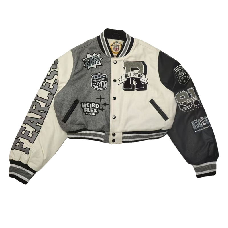 嘻哈外套秋冬宽松刺绣