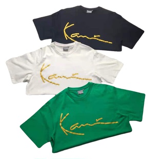 美式 tee 复古嘻哈潮流街头hiphop滑板说唱bboy街舞烫金宽松短袖