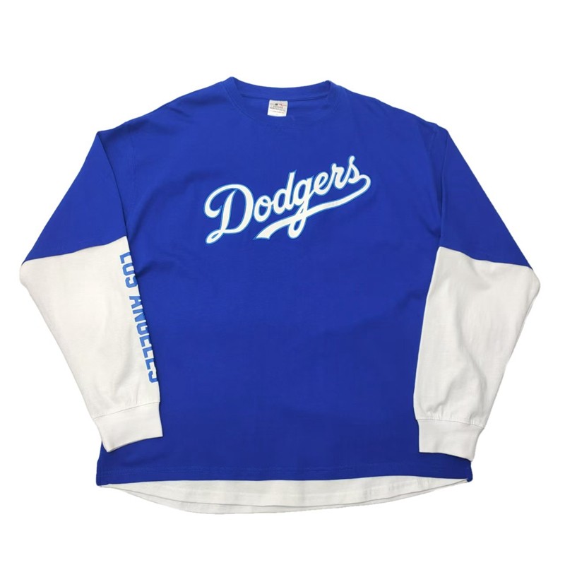 日线 嘻哈hiphop街头vintage 宽松 刺绣 印花 复古 假两件 长袖t