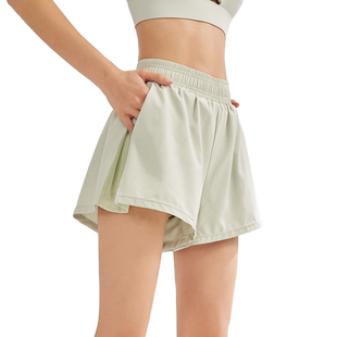 neverme运动短裤女高腰透气健身裤防走光显瘦拳击田径跑步瑜伽裤