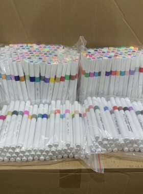 儿童丙烯马克笔120色加粗可水洗