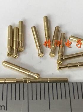 1.7短针P-6H（CSP-6H）针身直径1.36针头直径1.5总长10mm铜质镀金