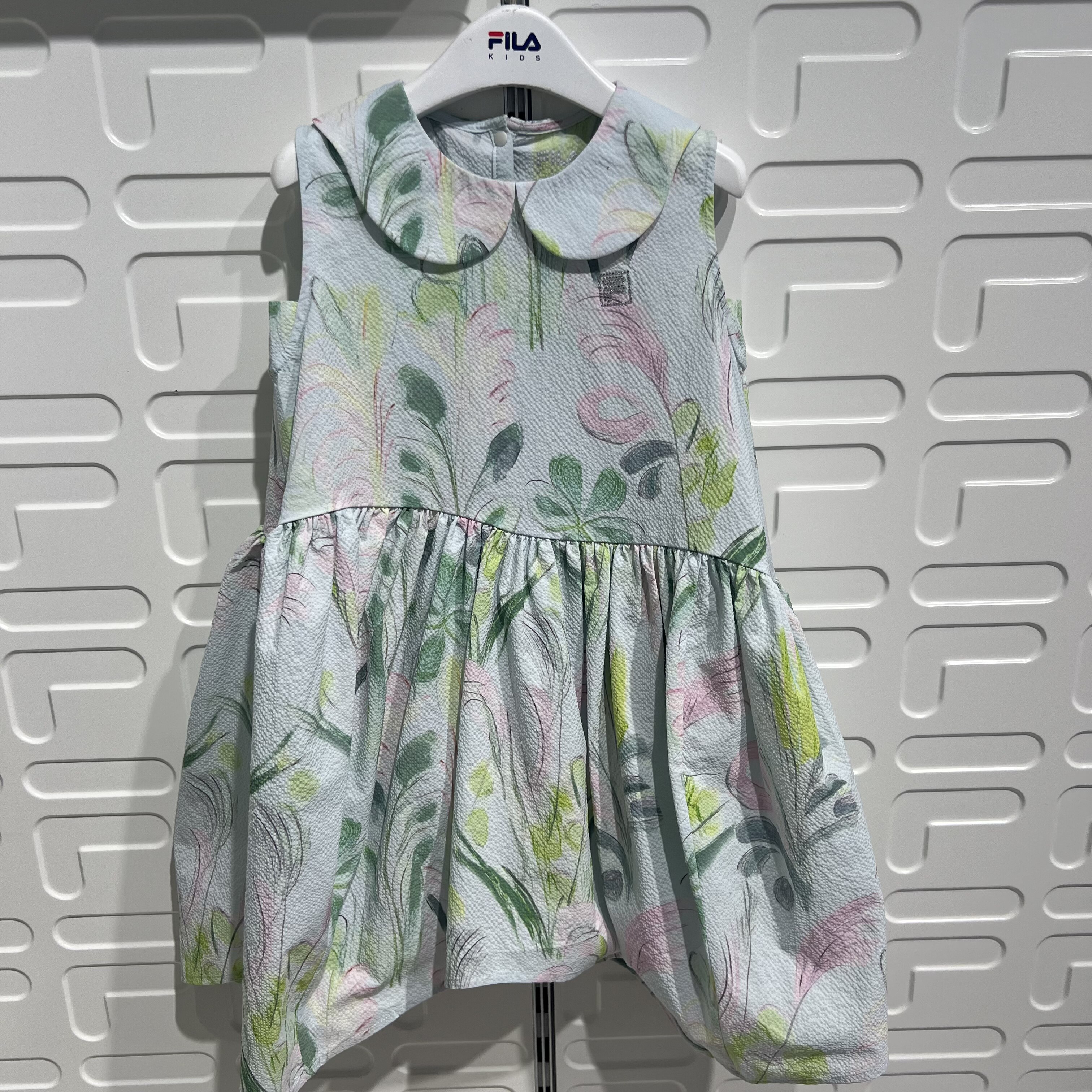 斐乐秋季新款女小童印花连衣裙