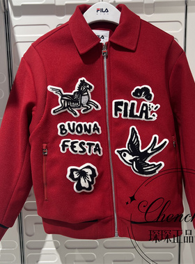 FILA斐乐童装2026年春新年款男大小童棉服儿童梭织外套K12B614704