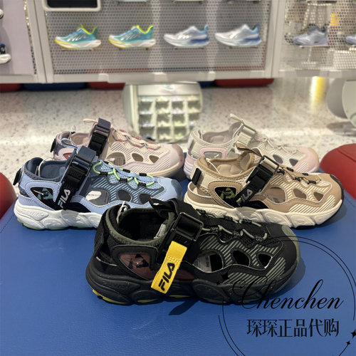 FILA斐乐夏男大童萤火虫包头凉鞋