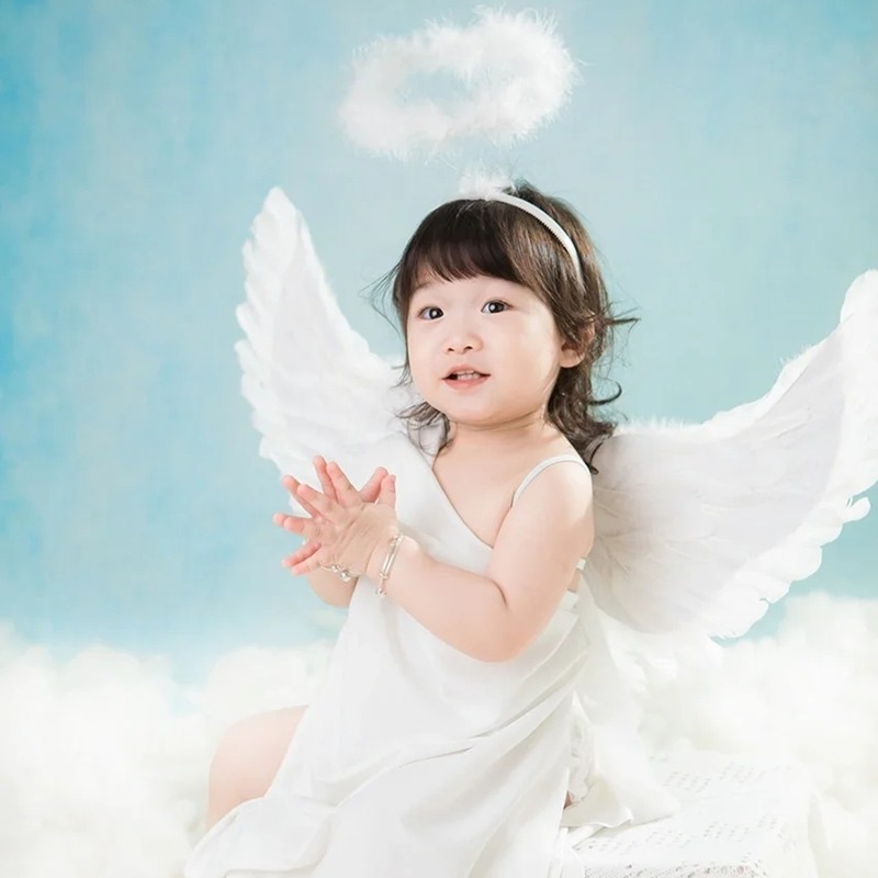 儿童影楼拍照衣服新款小天使主题艺术照服装女孩个性摄影写真服饰