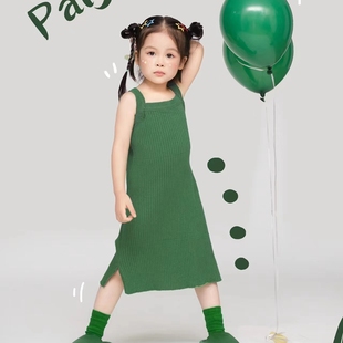 小女孩主题绿色多巴胺拍照道具影楼女童艺术照写真衣 儿童摄影服装