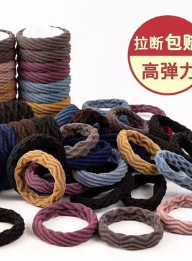 无接缝发圈高弹力皮筋成人扎头发加粗发绳女绑发韩国简约头绳饰品