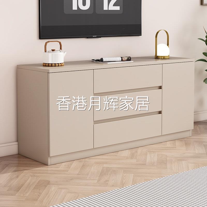 【香港澳门包邮】实木电视柜家用落地收纳柜一体现代简约小户型收