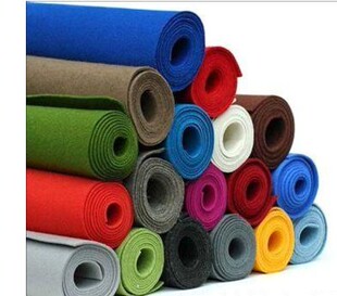 彩色毛毡布 服装布料毛毡 专做箱包毛毡 羊毛毡子背景桌布