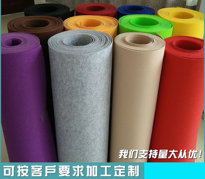 彩色背胶毛毡墙壁装修毛毡背景布工业羊毛毡隔音毡1 2 3 4 5mm6