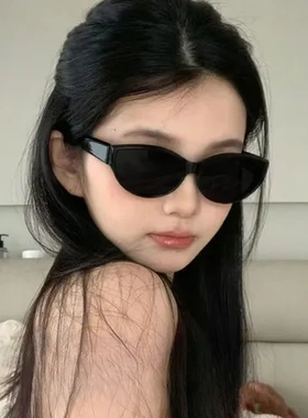 辣妹太阳镜2025墨镜欧美韩系女款猫眼新款复古防紫外线jennie潮酷