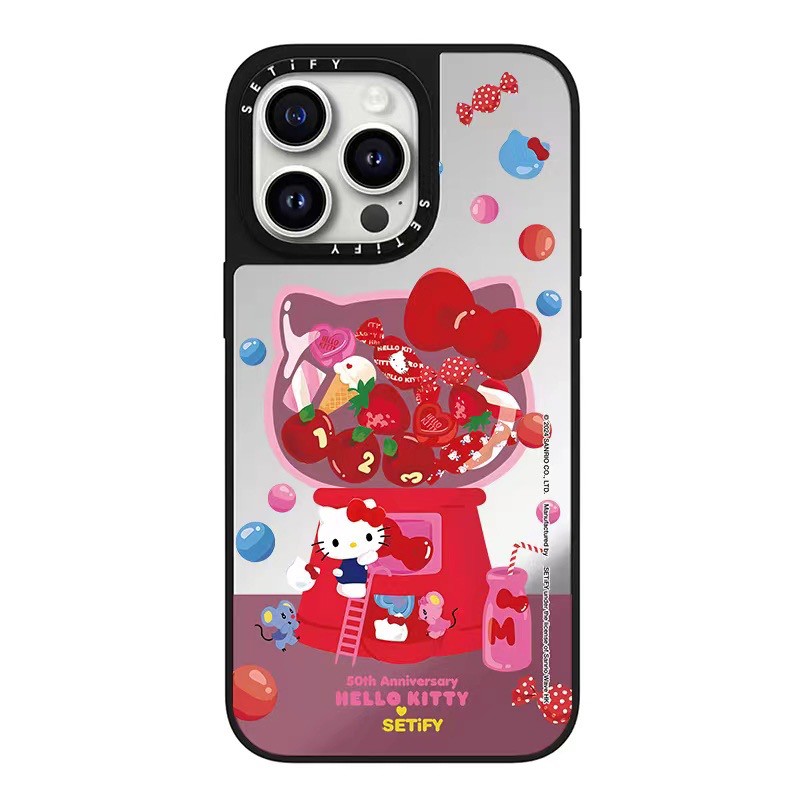 韩国代购CASETiF联名三丽鸥凯蒂猫糖果机适用于苹果16Promax/plus手机壳iphone15pro防摔套14保护13ins12情侣