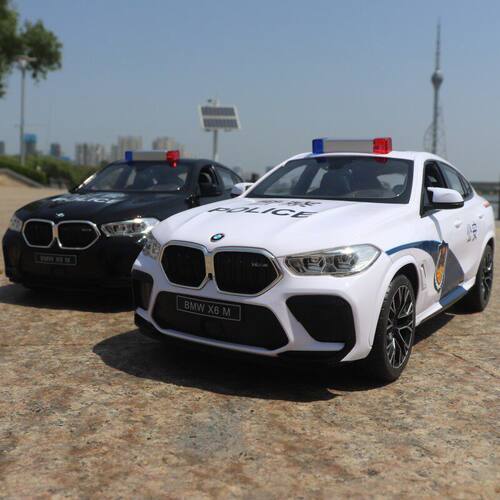 星辉宝马X6M遥控警车声光