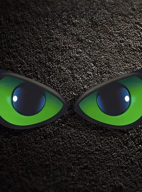 独特卡通装饰恶魔之眼超炫酷汽车贴纸个性创意车身车头电动车贴纸