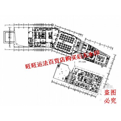 某酒店海鲜城贵宾包房施工cad图纸室内设计装修dwg图