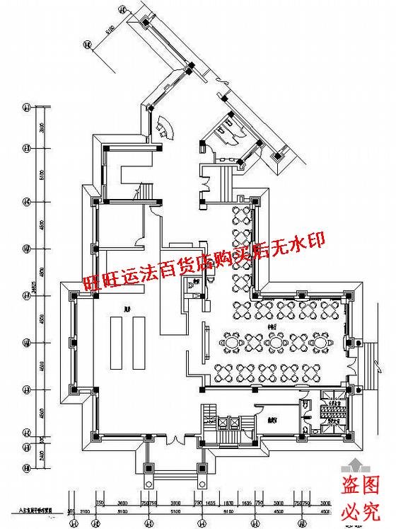 会所中餐厅装修cad图纸(含效果)室内设计装修dwg图