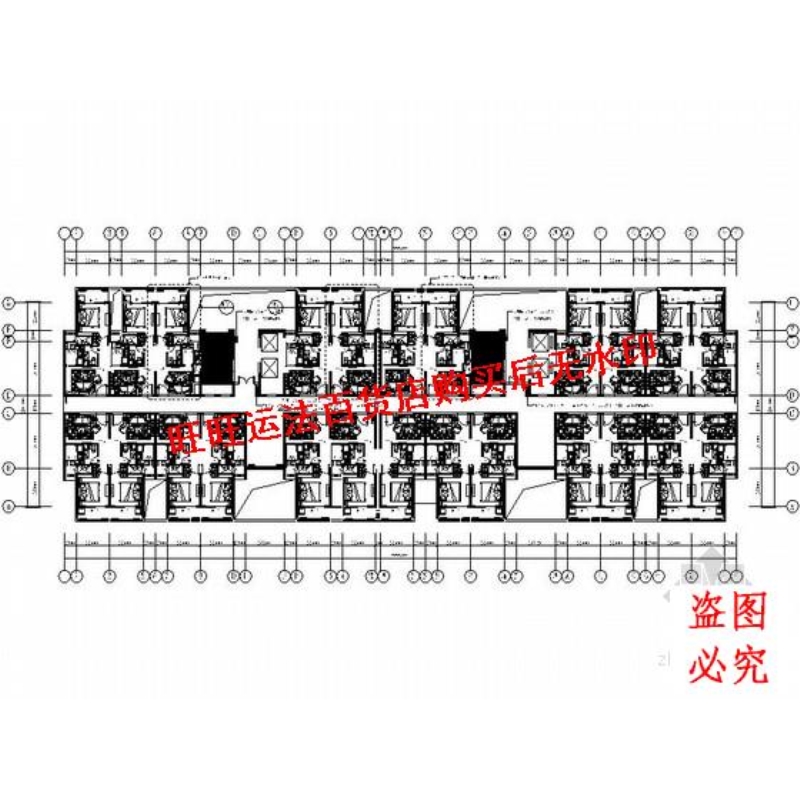 现代风格酒店公寓局部室内设计cad图纸室内设计装修dwg图