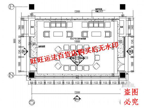 综合性研究所现代办公楼会议室装修施工cad图纸(含效果)