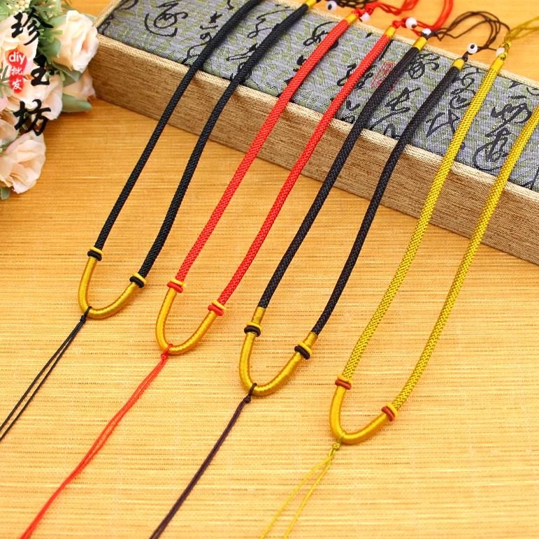 高档DIY编织绳可调节项链绳 黄金翡翠玉吊坠绳 粗4mm手工编织玉线,饰品/流行首饰/时尚饰品新,绳,淘宝优惠券,粉丝福利购,淘宝优惠卷