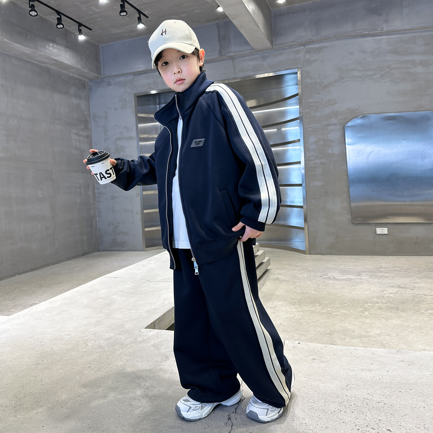 男童套装春秋款2026新款儿童秋装运动服大童秋季两件套酷帅洋气潮