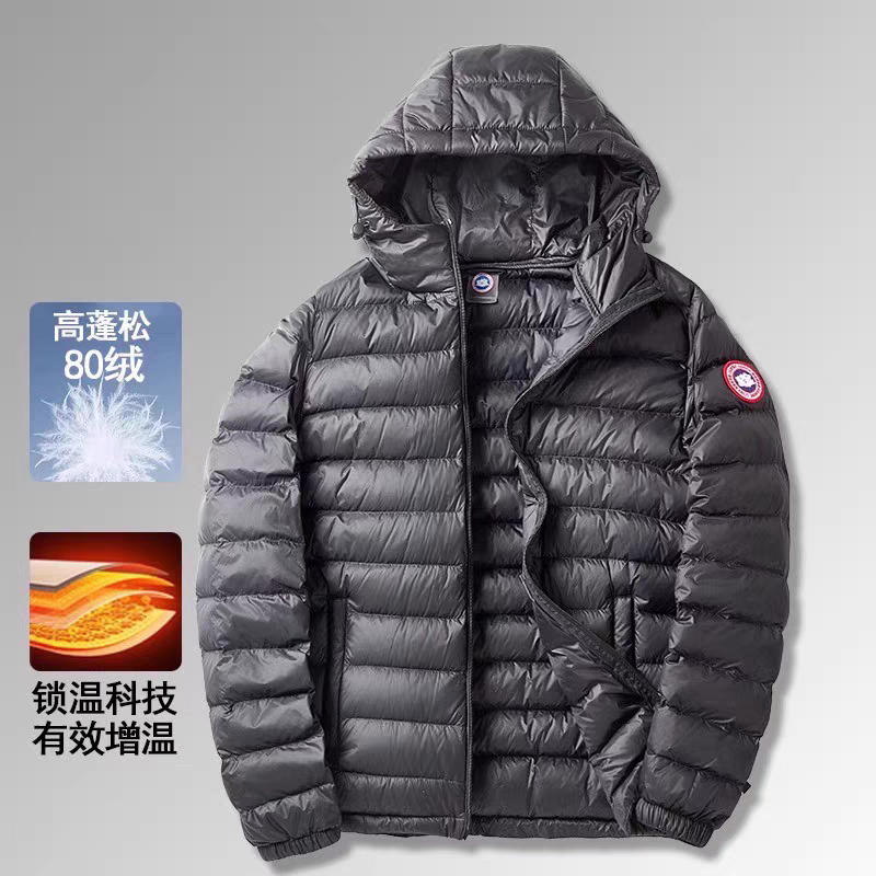 过年轻奢Da鹅2026新款羽绒服轻薄上衣男士白鸭绒外穿保暖短款外套