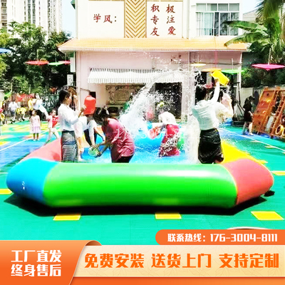 摆摊爆款游乐设备厂家直销公园商场赶庙会引流小型充气水池游泳池