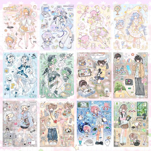 栖月小町×银河原创咕卡人物贴纸