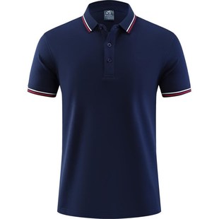 POLO衫 翻领 定制T恤定制现货logo印夏季 纯棉工作服广告文化衫