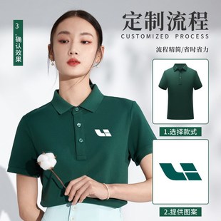 工装 高端POLO衫 企业工衣文化衫 定制工作服T恤印logo夏季 刺绣 短袖