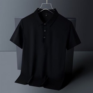 冰丝无痕polo衫 印花t恤工作服短袖 翻领diy团体公司厂服工装 文化衫