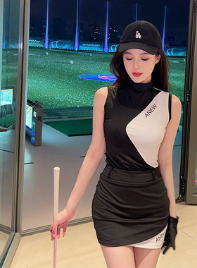 nicky 甜酷高尔夫高领上衣休闲半身裙套装女2026新款设计感甜美