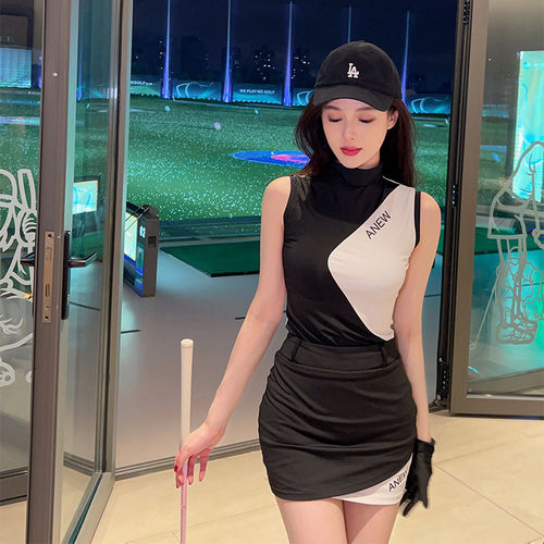 甜酷高尔夫高领上衣女