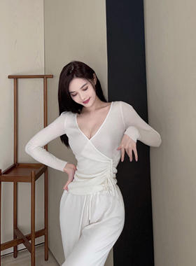 『限时2折起』设计感小众春秋内搭长袖针织上衣外套女毛衣ins百搭