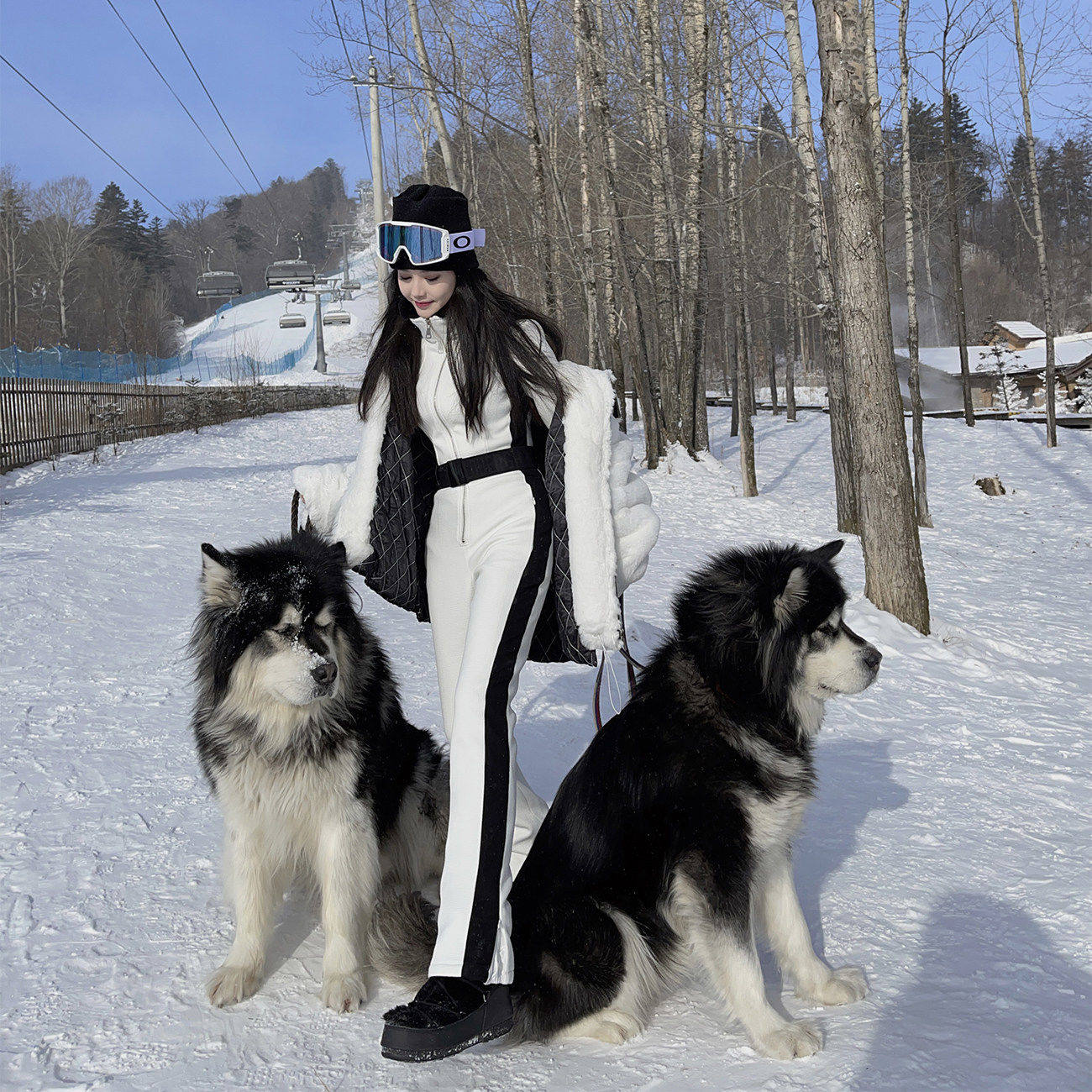 nicky 一万八私服连体滑雪服套装冬季2024新款雪服单板双板