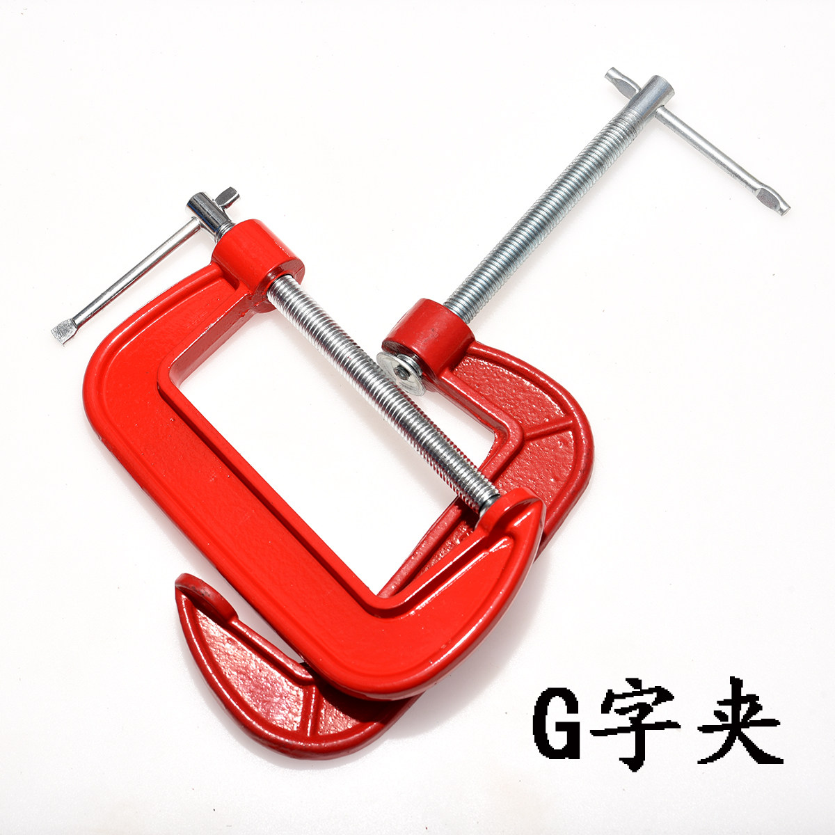 G字夹 手工皮具DIY皮革塑形模具皮铃铛夹持台式卧式木夹固定3 5寸