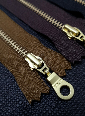 3号拉链YKK品牌5条装DA8MSL拉头开口闭尾15/17/20cm适合钱包/内袋